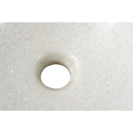 ANZZI Nora Natural Stone Vessel Sink in White Marble LS-AZ8232